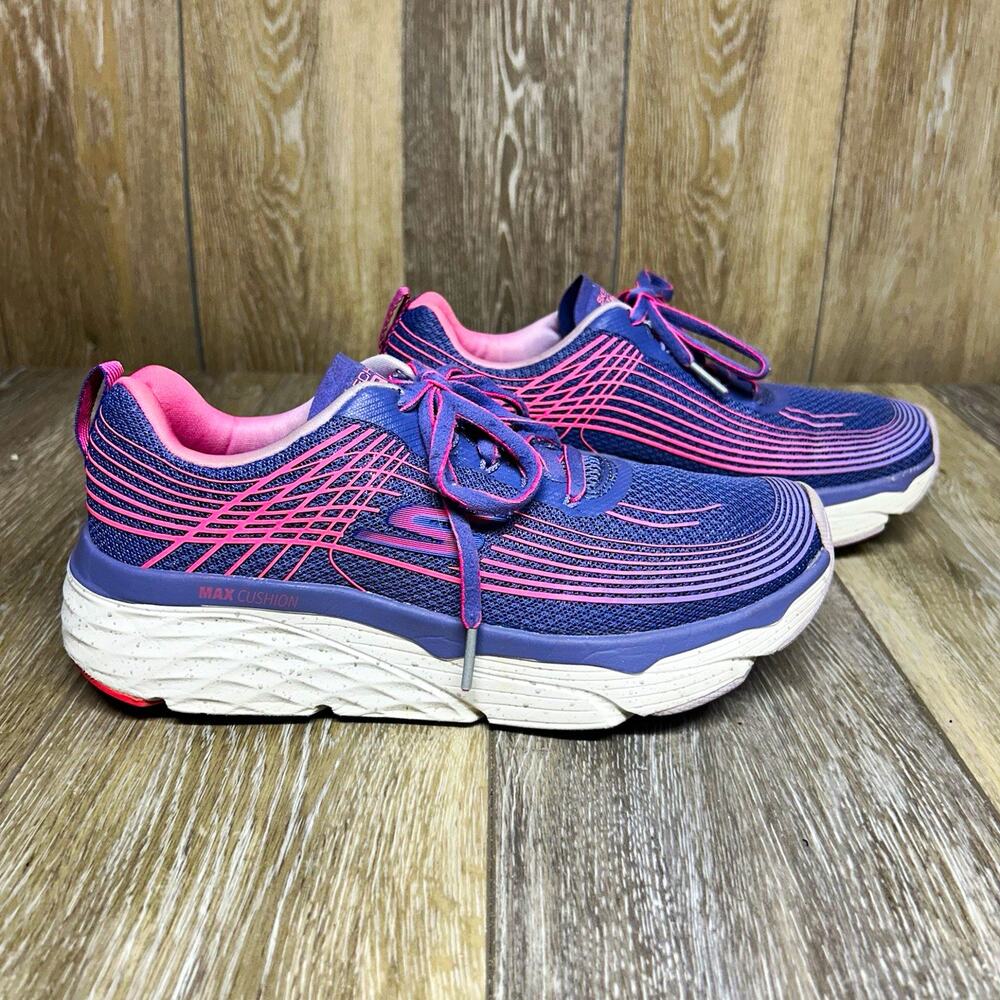 SKECHERS GO RUN Max Cushion Womens US Size 8 Run Sneaker Shoes PRPK Pink Purple